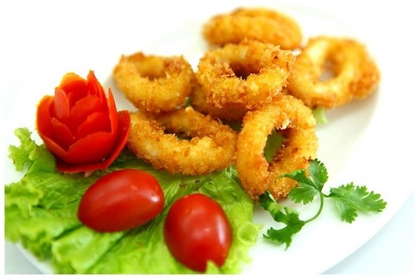 Cách làm mực tẩm bột chiên giòn ngon thành phẩm mực chiên bột