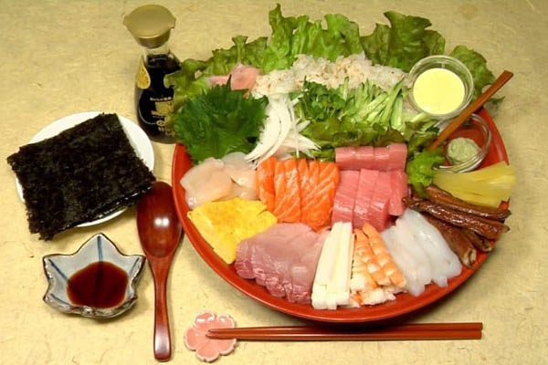 Nguyên liệu làm sushi temaki